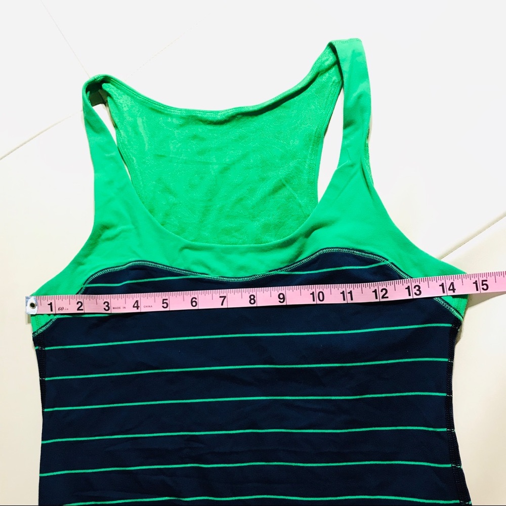 Lululemon Run first base tank slalom stripe green - Picture 9 of 9